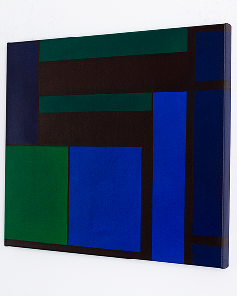 Gemaelde: Streifen konstruktiv Farbfeld minimalistisch KH#307