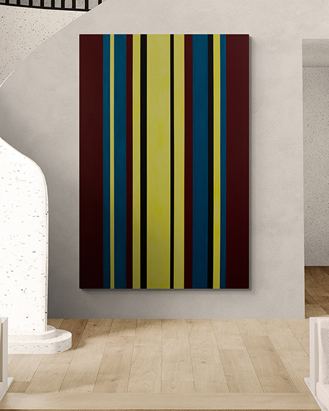 Gemaelde: Streifen konstruktiv Farbfeld minimalistisch KH#329