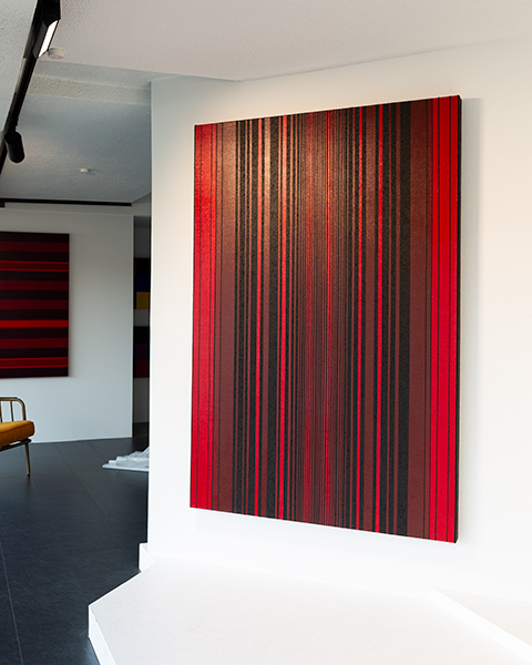 Gemaelde: rhythmische Streifenstruktur KH#343